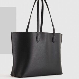 Quince Italian Leather Triple Compartment Shopper Tote